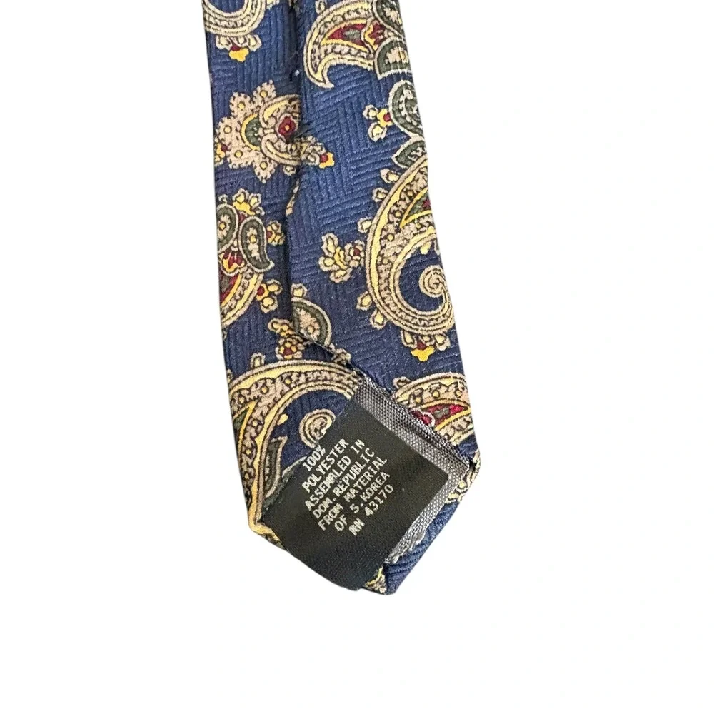Ketch‎ Men's Blue Paisley Necktie 100% Polyester 58x3.75 Classic Vintage Style